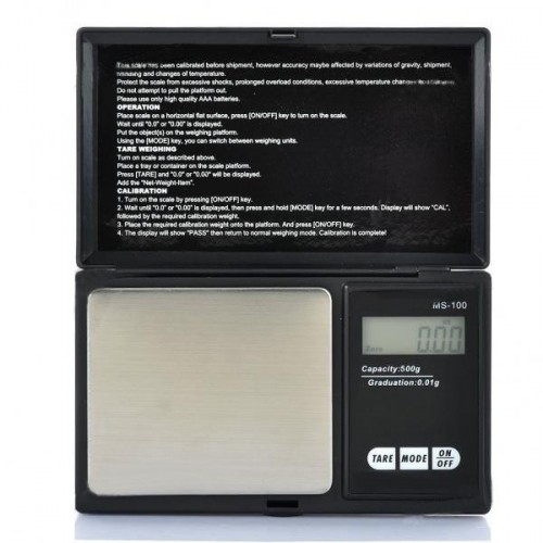 Microbalanță digitală de buzunar (max 500g / rezoluție 0,1g)