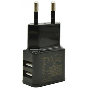 Adaptor USB dublu cu cablu Micro USB 5V/2A