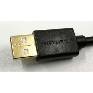 Cablu VOXLINK USB/microUSB de 1 m, negru