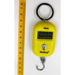 WH-A21 mini cântar digital suspendat până la 25 kg galben