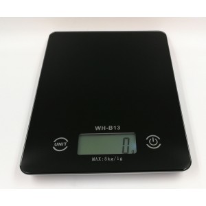 WH-B13 negru cântar digital de bucătărie până la 5 kg