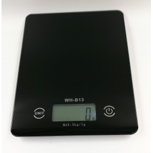 WH-B13 negru cântar digital de bucătărie până la 5 kg