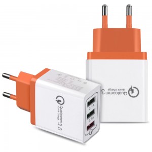 AR-QC-03 Adaptor de încărcare rapidă USB cu 3 porturi 18W