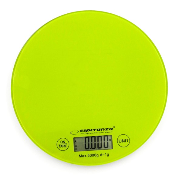 Esperanza EKS003G Cântar de bucătărie digital până la 5kg/1g verde