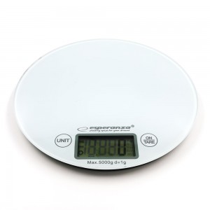 Esperanza EKS003W Cântar digital de bucătărie până la 5kg/1g alb