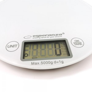 Esperanza EKS003W Cântar digital de bucătărie până la 5kg/1g alb