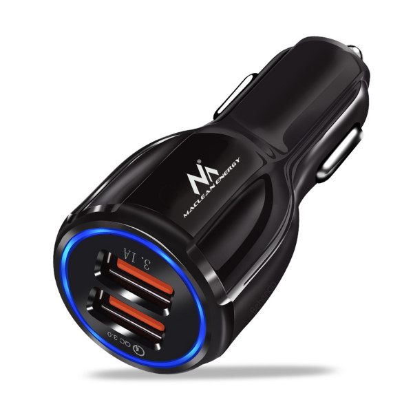 Maclean Energy QC 3.0 Car Charger pentru mașină MCE478 B - Negru Qualcomm Quick Charge QC 3.0 - 5V/3A, 9V/1.8A, 12V/1.6A