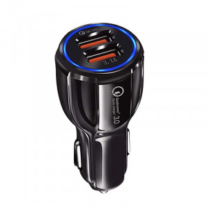 Maclean Energy QC 3.0 Car Charger pentru mașină MCE478 B - Negru Qualcomm Quick Charge QC 3.0 - 5V/3A, 9V/1.8A, 12V/1.6A