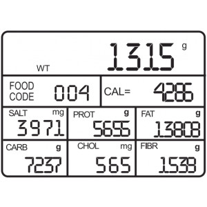 NK695 Cântar de bucătărie nutrițional până la 5 kg / 1 g