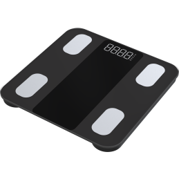 Cântar personal inteligent Bluetooth FG2317WB până la 180 kg - analiză corporală, precizie 50 g, FitDays, negru